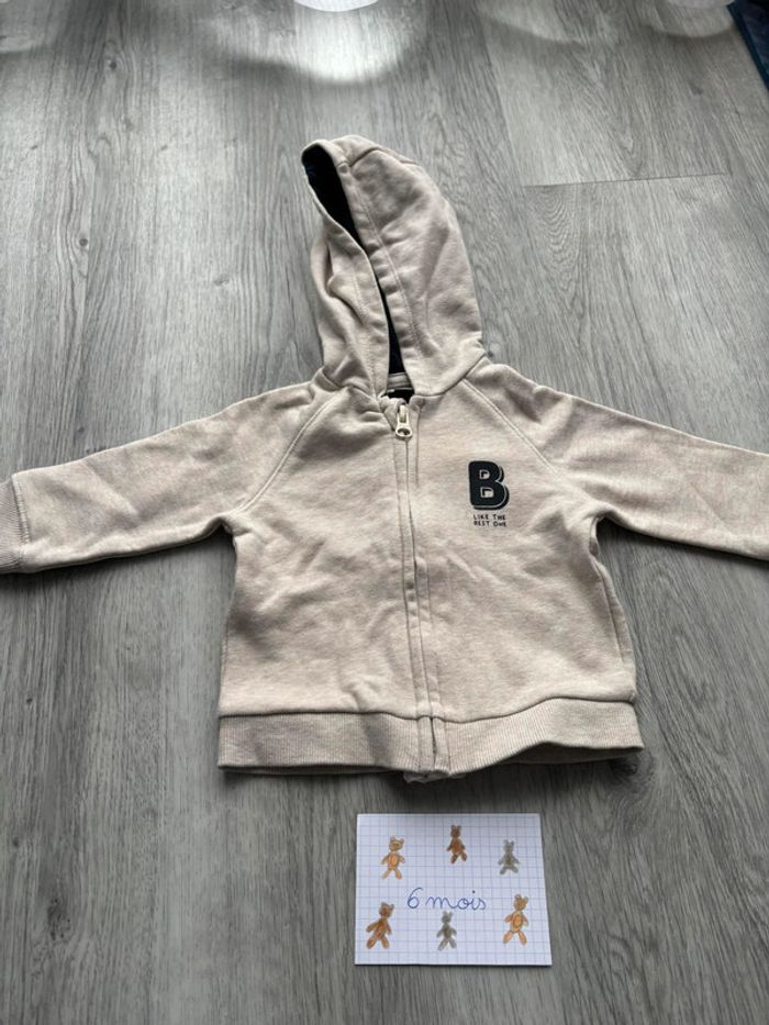Veste zippé 6 mois