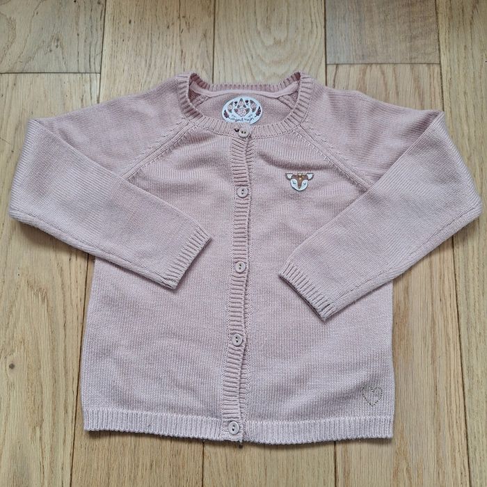 Gilet biche rose poudré Sergent Major 7 ans laine  alpaga