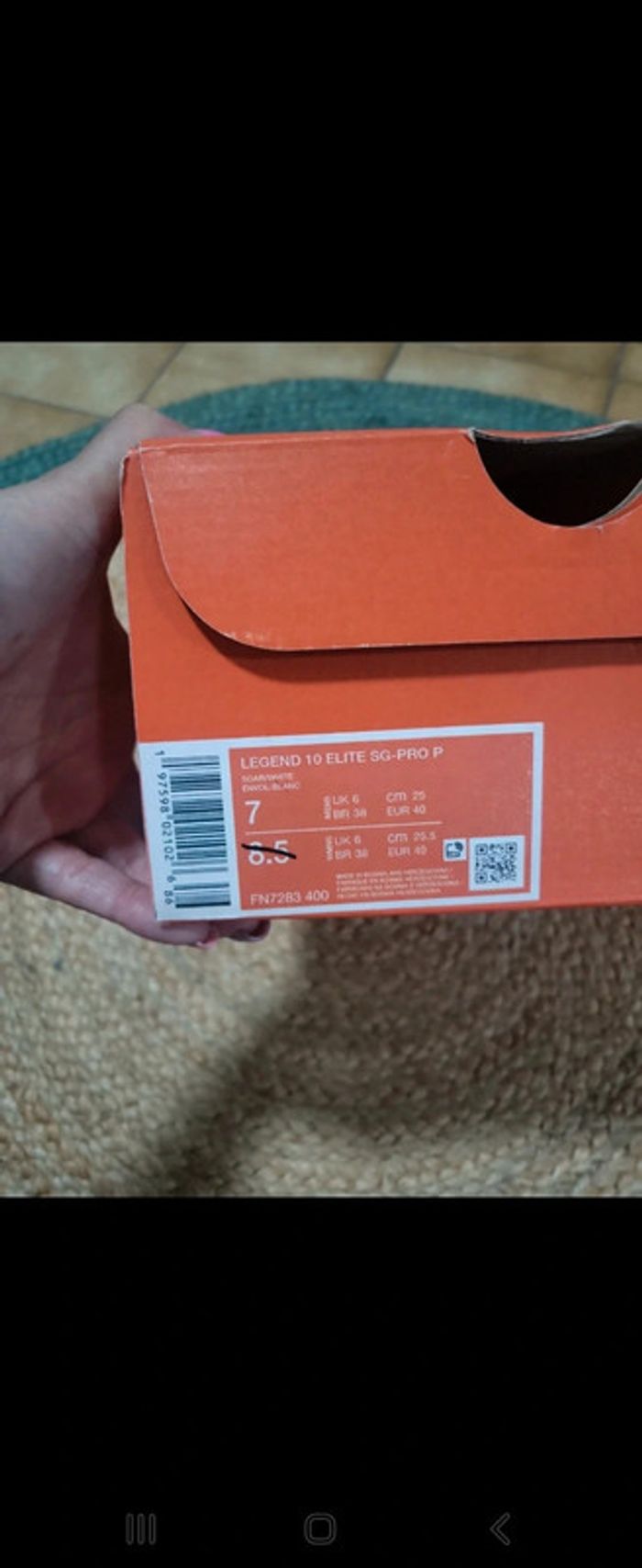 Chaussures de foot nike tiempo legend elite SG pro pointure 40 - photo numéro 4