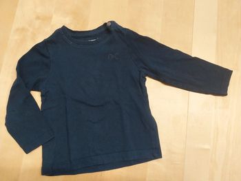 Pull fin bébé 18 mois uni bleu marine