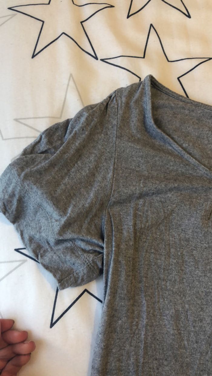 Tee shirt gris soft grey tout simple taille 38/40 - photo numéro 8