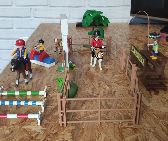 Playmobil  cavaliers et  carrière boîte 4185 - photo numéro 2