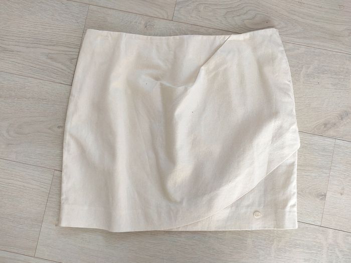 Jupe en lin ivoire & dorée – Les Petites Bombes LPB – T. S / 36 - photo numéro 6