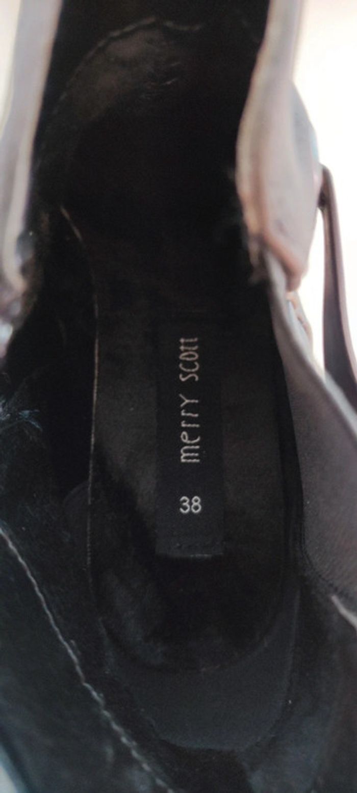 Bottines à talons nubuck 38 - photo numéro 9