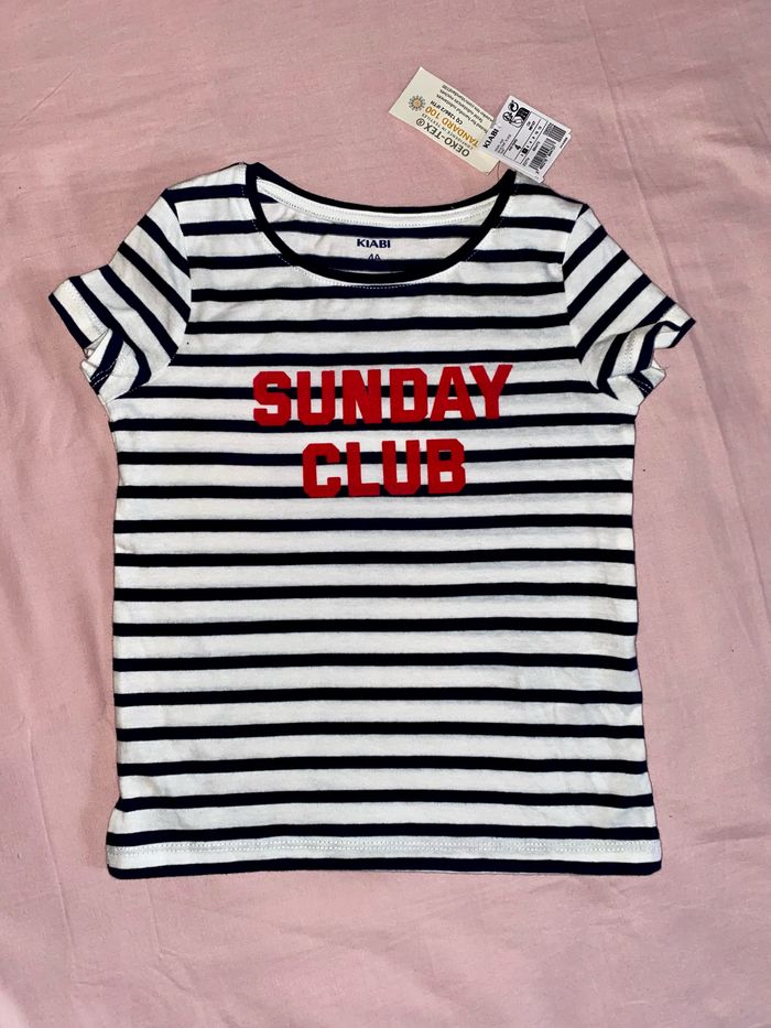 Tee shirt Marin rayures neuf