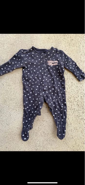 Pyjama disney baby Minnie Gris