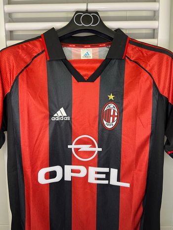 Maillot AC Milan Domicile - Adidas - OPEL - 2002-2003 - Vintage Serie A - Taille L