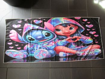 Serviette de plage Lilo & Stitch neuve (drap de bain)