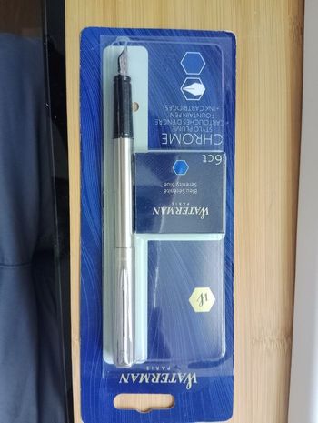 Waterman allure chrome ct + 6 cartouches d'encre
