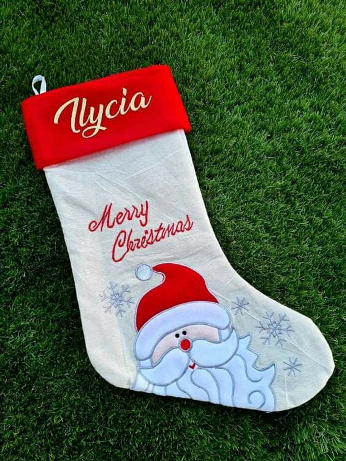 Grande Chaussette de Noël personnalisée