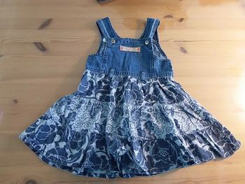 Robe bi-matière en jean