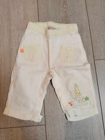 Pantalon en coton et lin