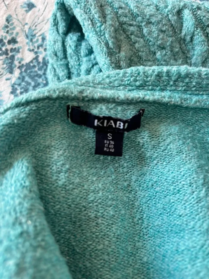 Gilet turquoise Kiabi - photo numéro 2