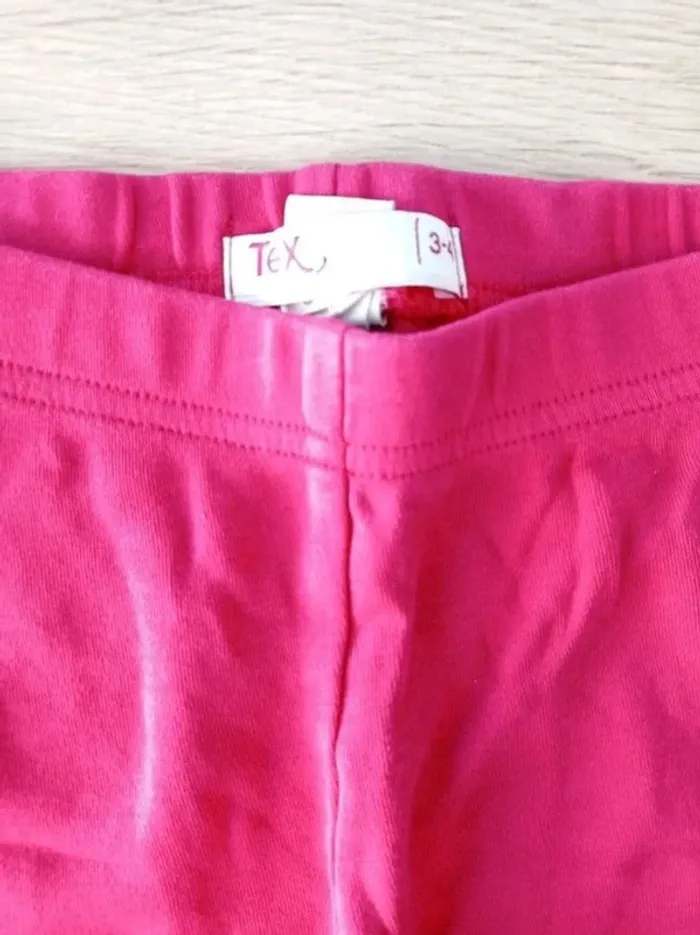 Pyjama fille 2 pièces rose et gris Tex 3/4ans - photo numéro 3