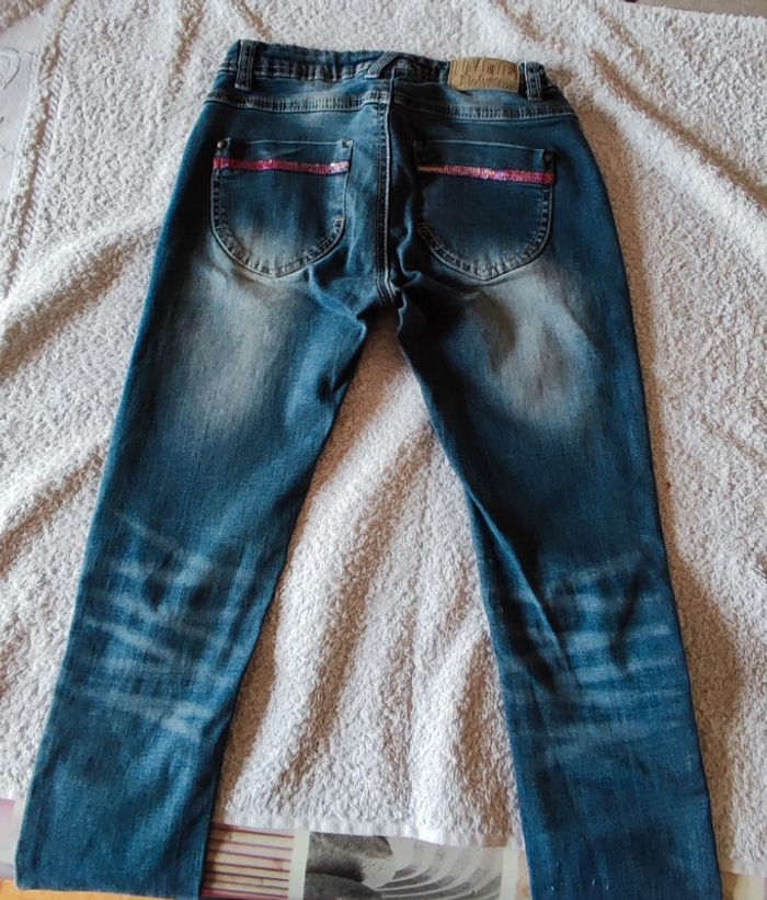 Lot 3 jeans fille 10 ans - photo numéro 3