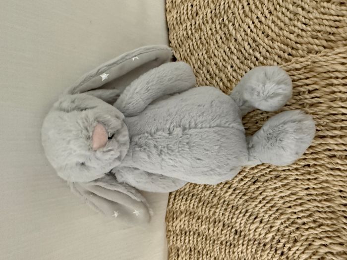 Jellycat Peluche, Lapin, Modèle : Shimmer | Gris - photo numéro 5