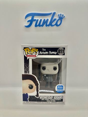 Funko Pop Addams Family Wednesday 811 Black And White Funko Exclusive