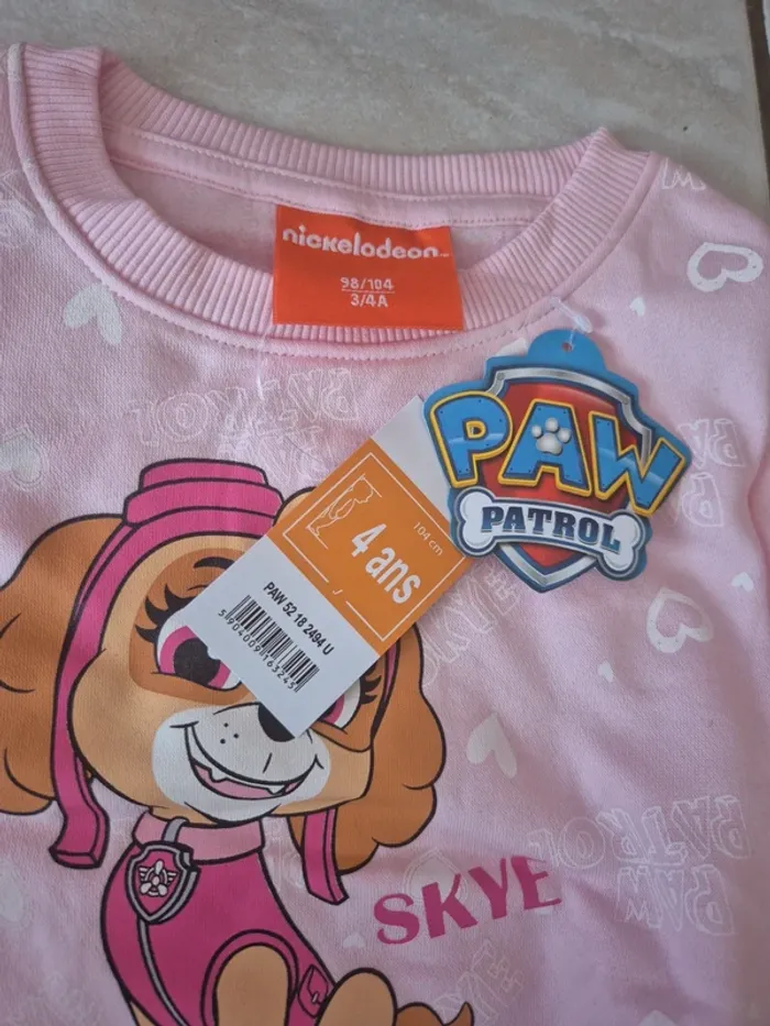 Pull pat patrouille Skye 3-4 ans (98/104 cm) - photo numéro 4
