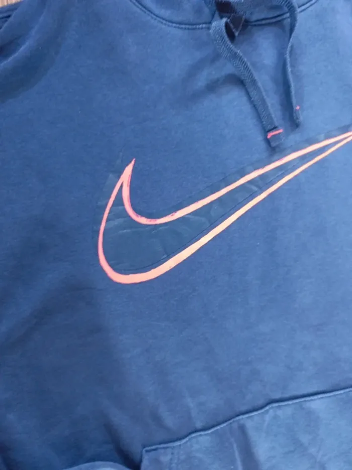 Sweat à capuche nike bleu S - photo numéro 4