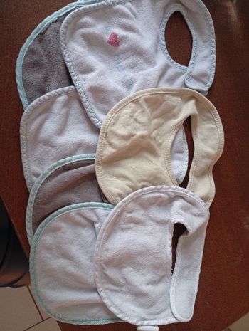 Lot de 7 Bavoirs bébé naissance