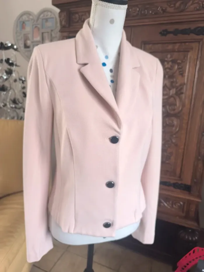 Magnifique veste blazer rose poudré - photo numéro 3