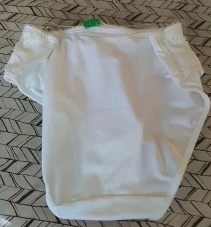 Culotte femme microfibre broderie blanc Dim Generous taille 40 Neuf avec son étiquette - photo numéro 2