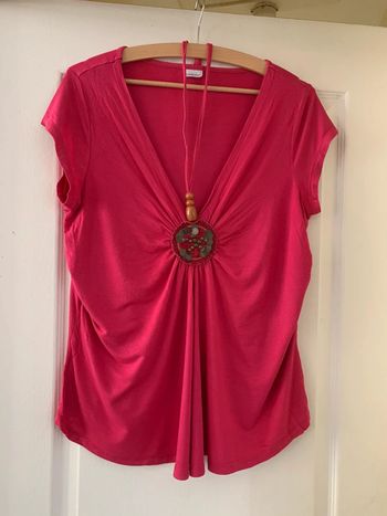 Haut femme Blanche porte T42/44