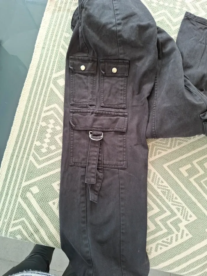 Jeans évasé cargo jennyfer T36 - photo numéro 3