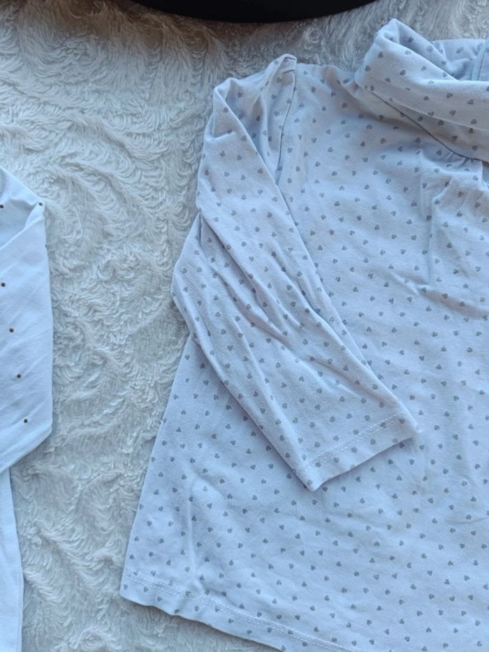 Lot de 2 sous pull col roulé Fille 18 mois cœur pois Kiabi - photo numéro 10