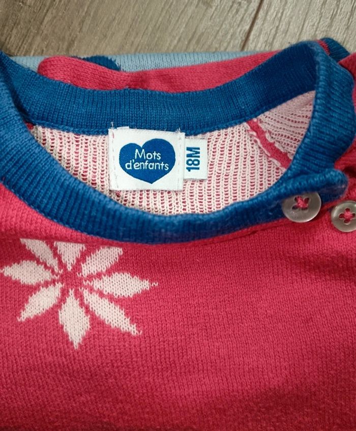 Robe pull bonhomme de neige 18 mois - photo numéro 2