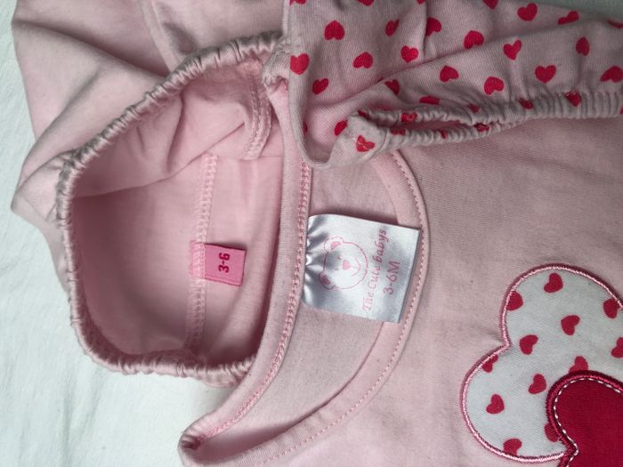 Ensemble t-shirt + legging court The Cute babys 3-6 mois - photo numéro 2