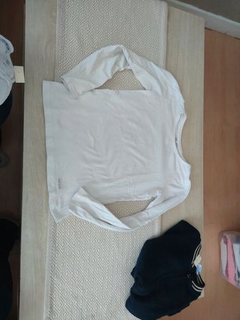 Tee shirt blanc uni dpam 10 ans