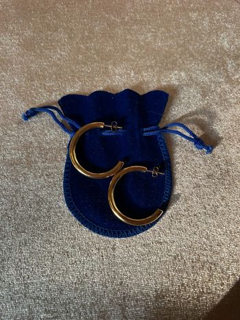 Créoles épaisses ouvertes en acier inoxydable