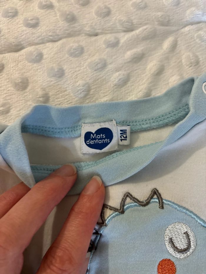 Pyjama 2 pièces Mots d’enfant 12 mois - photo numéro 4