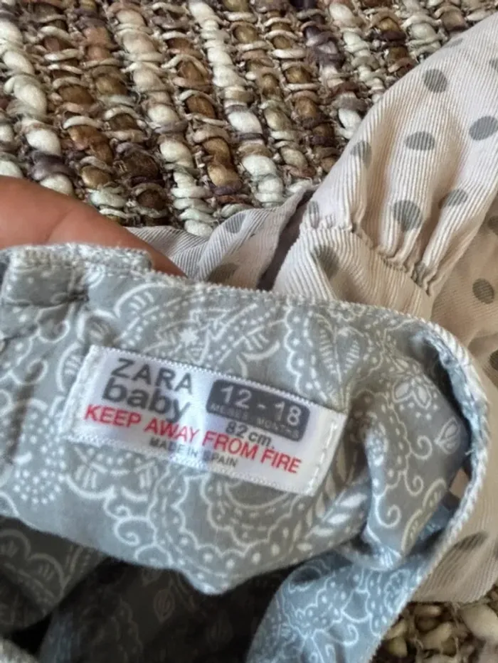 Robe bébé Zara grise 18/24 mois - photo numéro 4