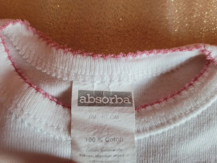 Lot de 3 bodies fille Absorba - photo numéro 8