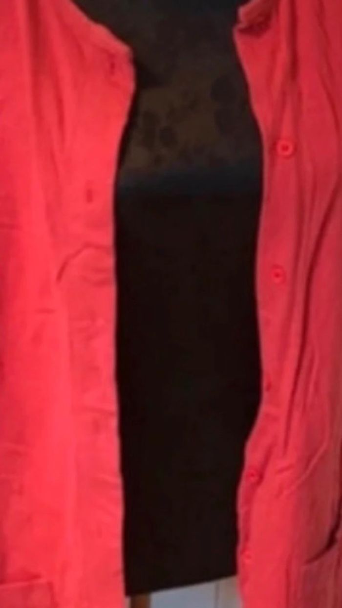 Gilet rouge, camaïeu, taille 38/40 - photo numéro 7