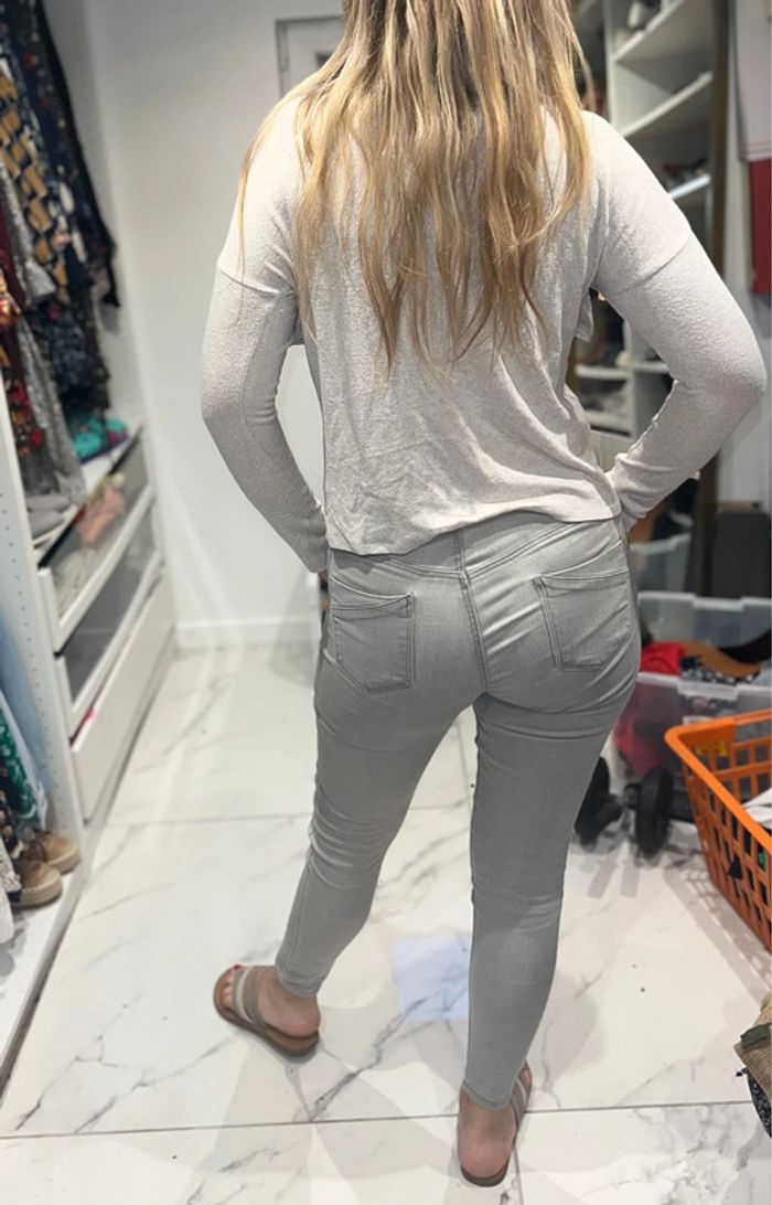 Pull fin beige taille S M 36 38 femme camaïeu - photo numéro 3