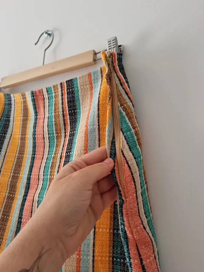 Jupe multicolore rayée - photo numéro 3