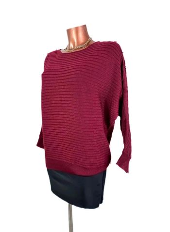 Magnifique pull bordeaux