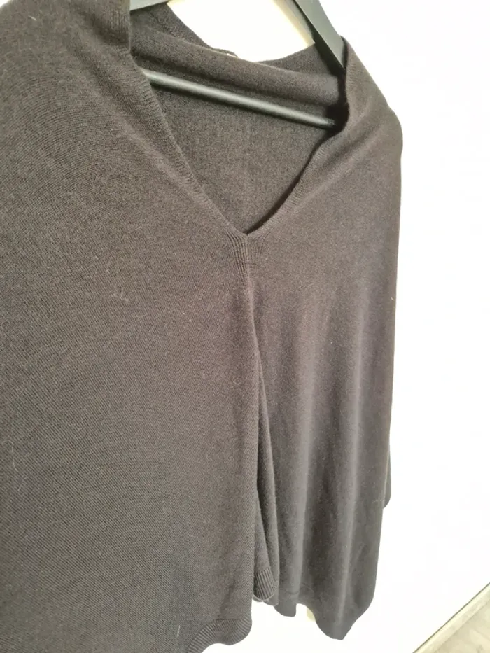 poncho noir acrylique Terranova taille unique - photo numéro 5