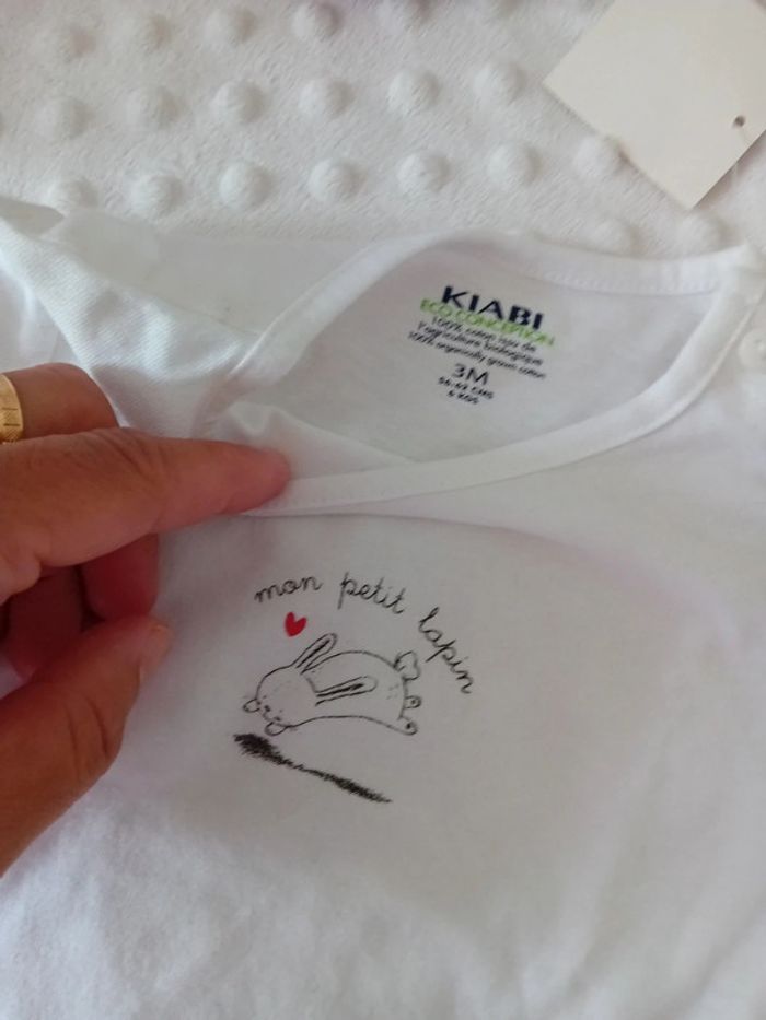 Tshirt ML neuf 3mois 🤍🐣 - photo numéro 3