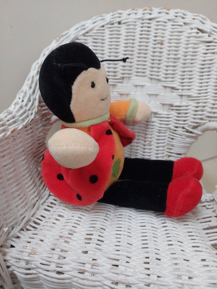 Doudou et compagnie - peluche coccinelle coccidoux - photo numéro 4