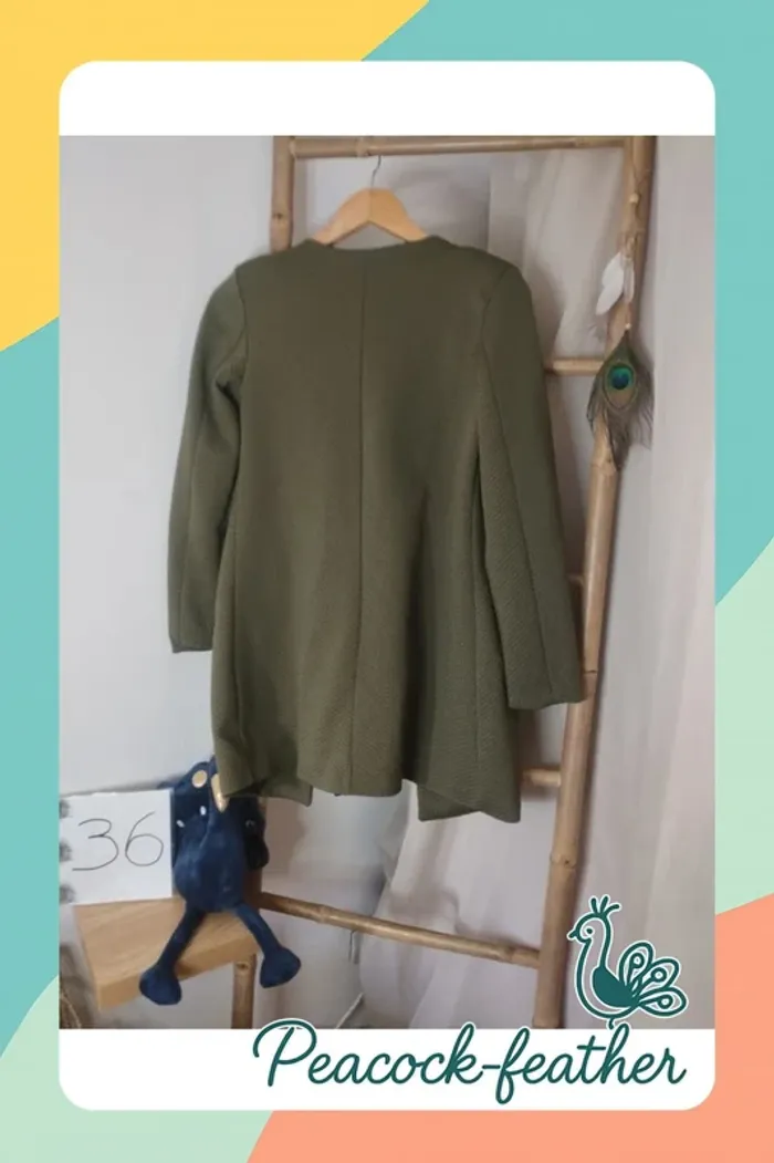 Veste longue kaki 36 - photo numéro 6