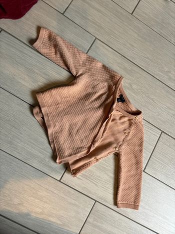 Gilet cache cœur fille