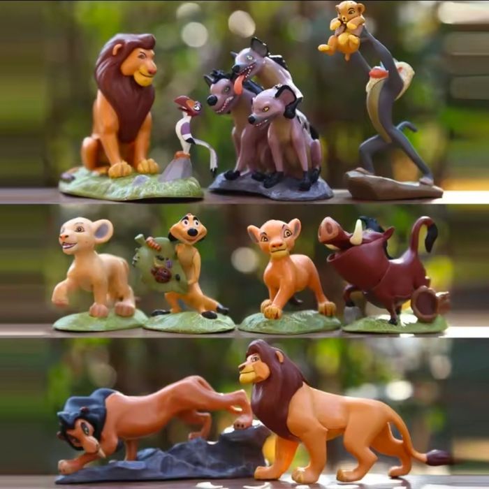 Lot de 9 Figurines Le Roi Lion. Neuf