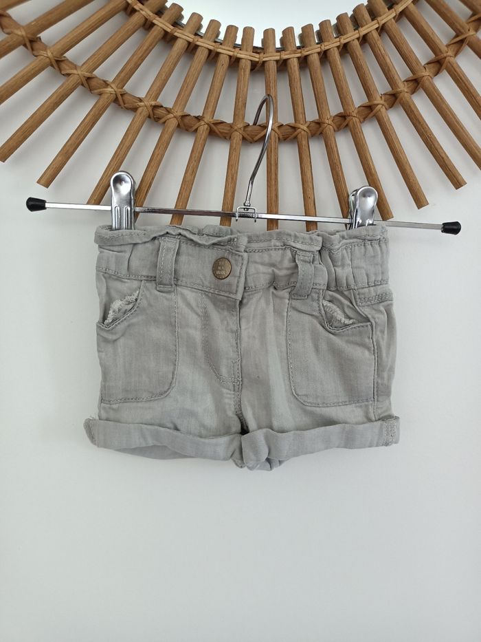 Short en jeans gris tao 9mois