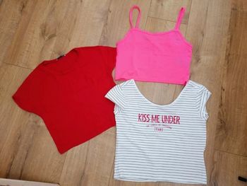 Lot de 3 crop top femme