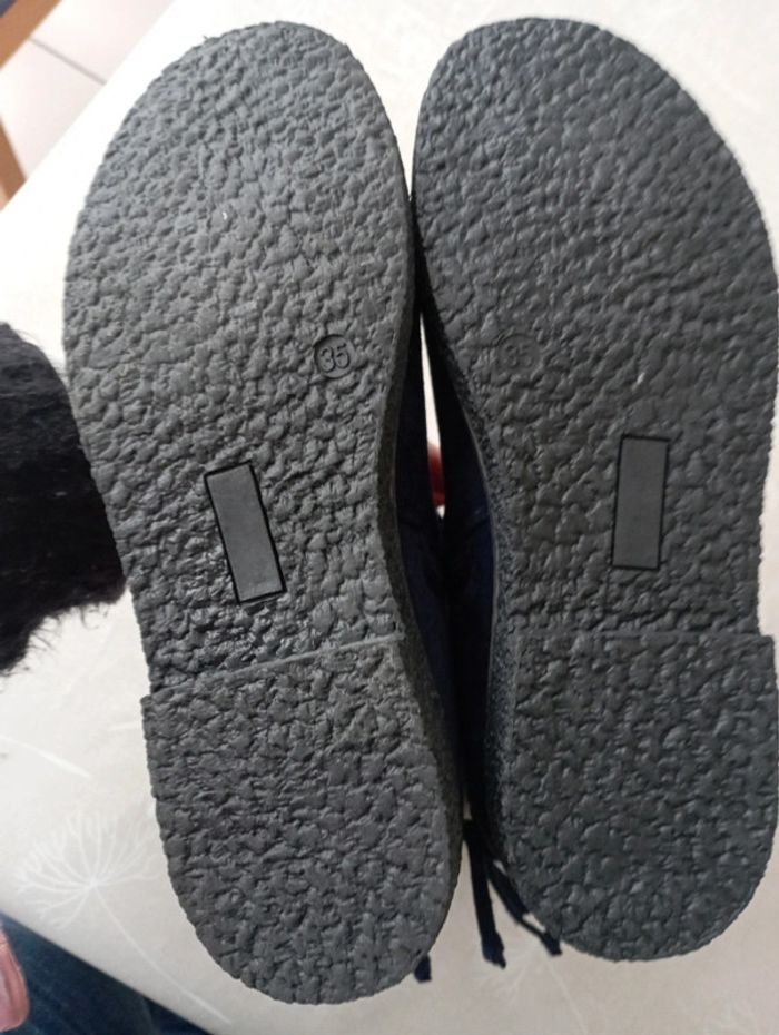 Bottines bleu marine en daim FPC taille 35 neuves 20€ - photo numéro 6