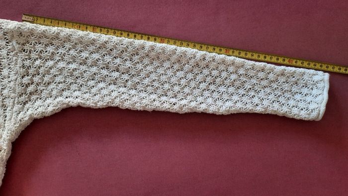 Pull-over ajouré blanc taille S - photo numéro 12
